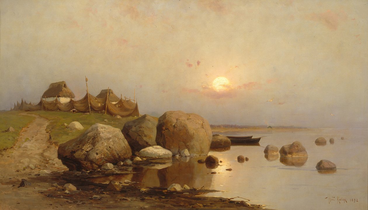 En fiskerby, 1892 af Juli Julievich Klever