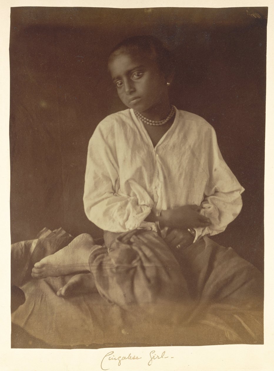 Pige, Ceylon af Julia Margaret Cameron
