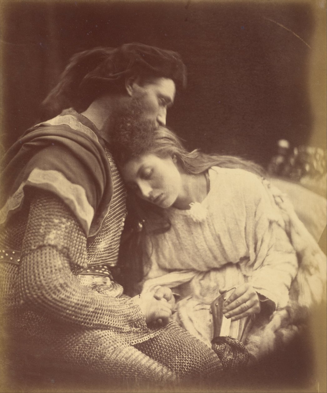 Afsked med Sir Lancelot og dronning Guinevere af Julia Margaret Cameron