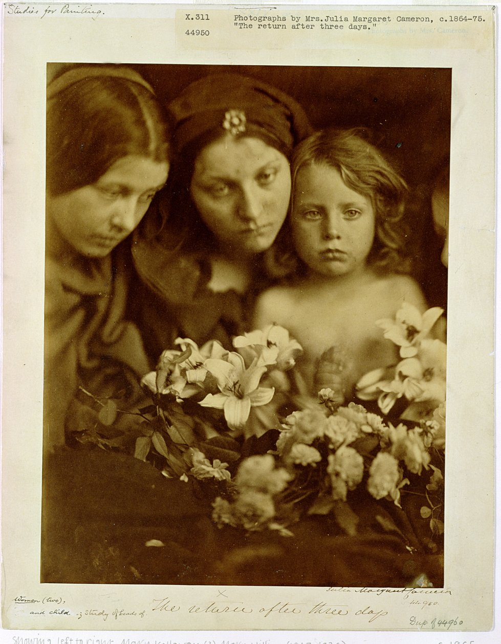 Hjemkomsten efter tre dage, c.1865 af Julia Margaret Cameron
