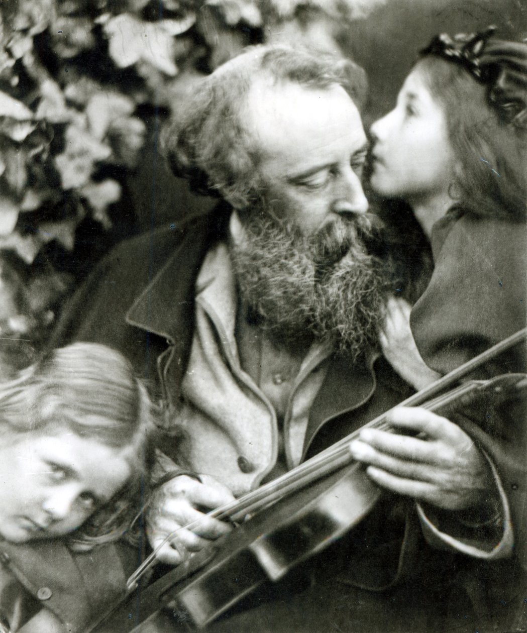 The Whisper of the Rose, et portræt af George Frederick Watts af Julia Margaret Cameron