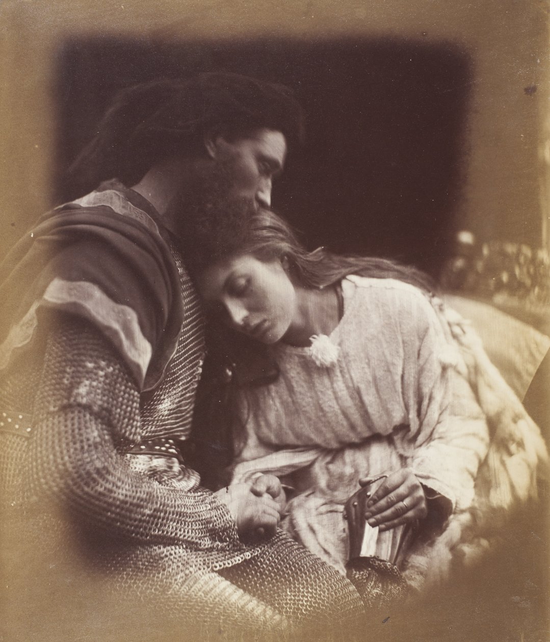 Afskeden af Sir Lancelot og dronning Guinevere af Julia Margaret Cameron