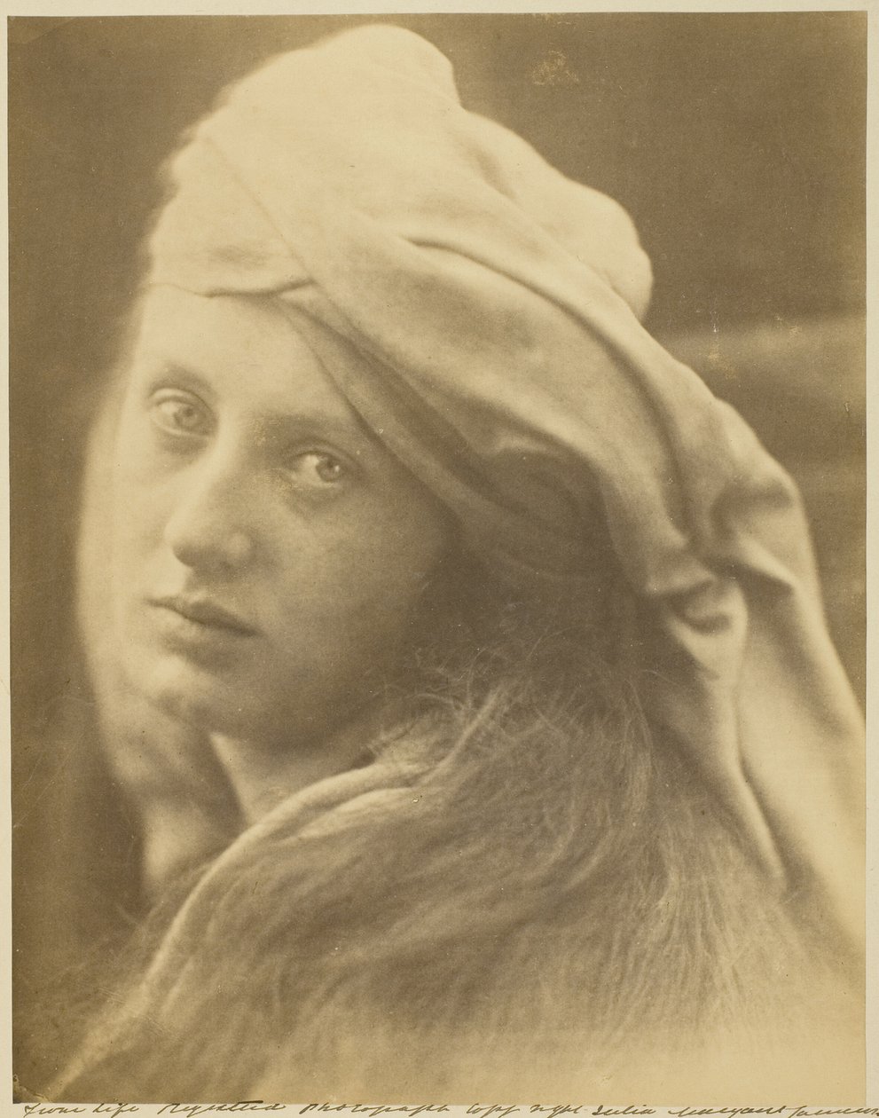 En undersøgelse af Beatrice Cenci af Julia Margaret Cameron