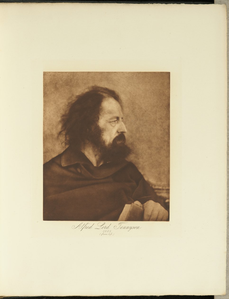 Alfred, Lord Tennyson, 1865 (Beskidt munk) af Julia Margaret Cameron