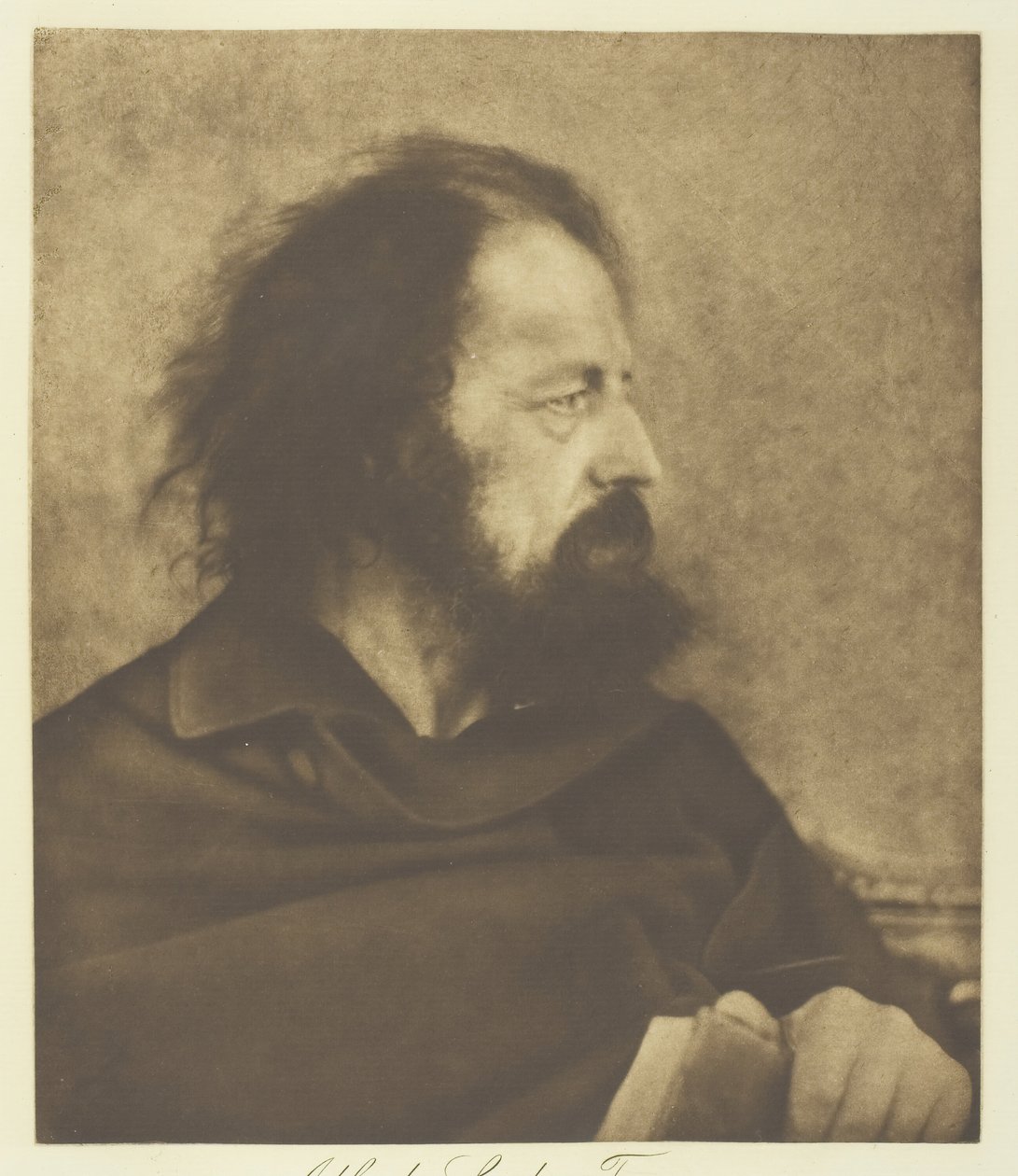 Alfred, Lord Tennyson Dirty Monk, 1865, trykt ca. 1893. af Julia Margaret Cameron