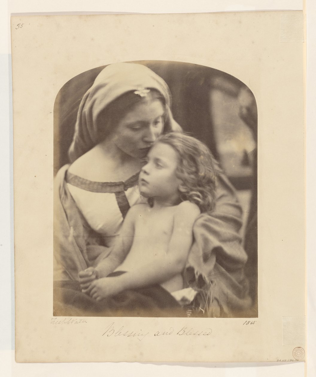 Velsignelse og velsignet af Julia Margaret Cameron