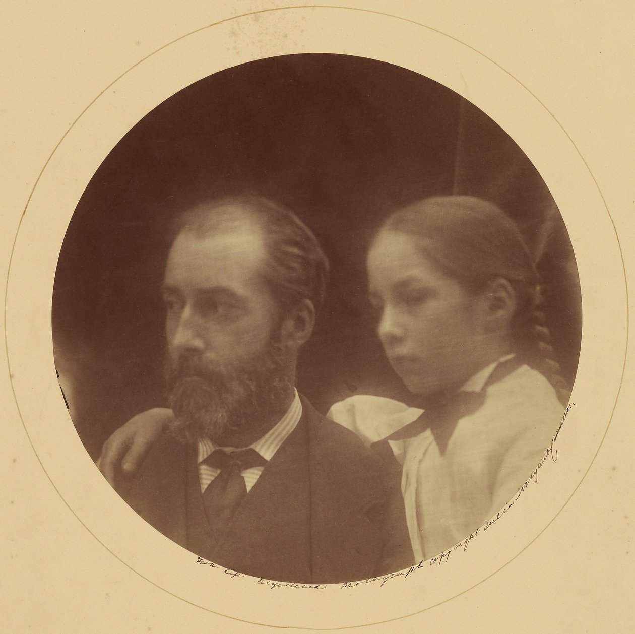 Charles Loyd Norman og hans datter Margaret af Julia Margaret Cameron