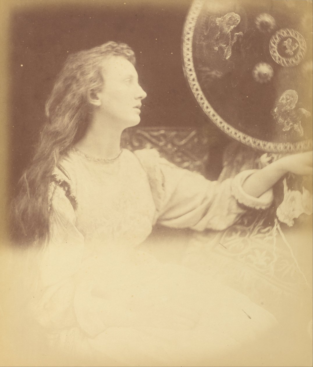 Elaine "Liljen - tjenestepige fra Astolat" af Julia Margaret Cameron