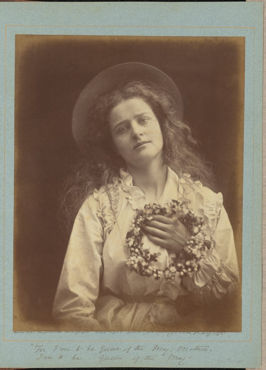"For jeg skal være majdronning, mor, jeg skal være majdronning" af Julia Margaret Cameron