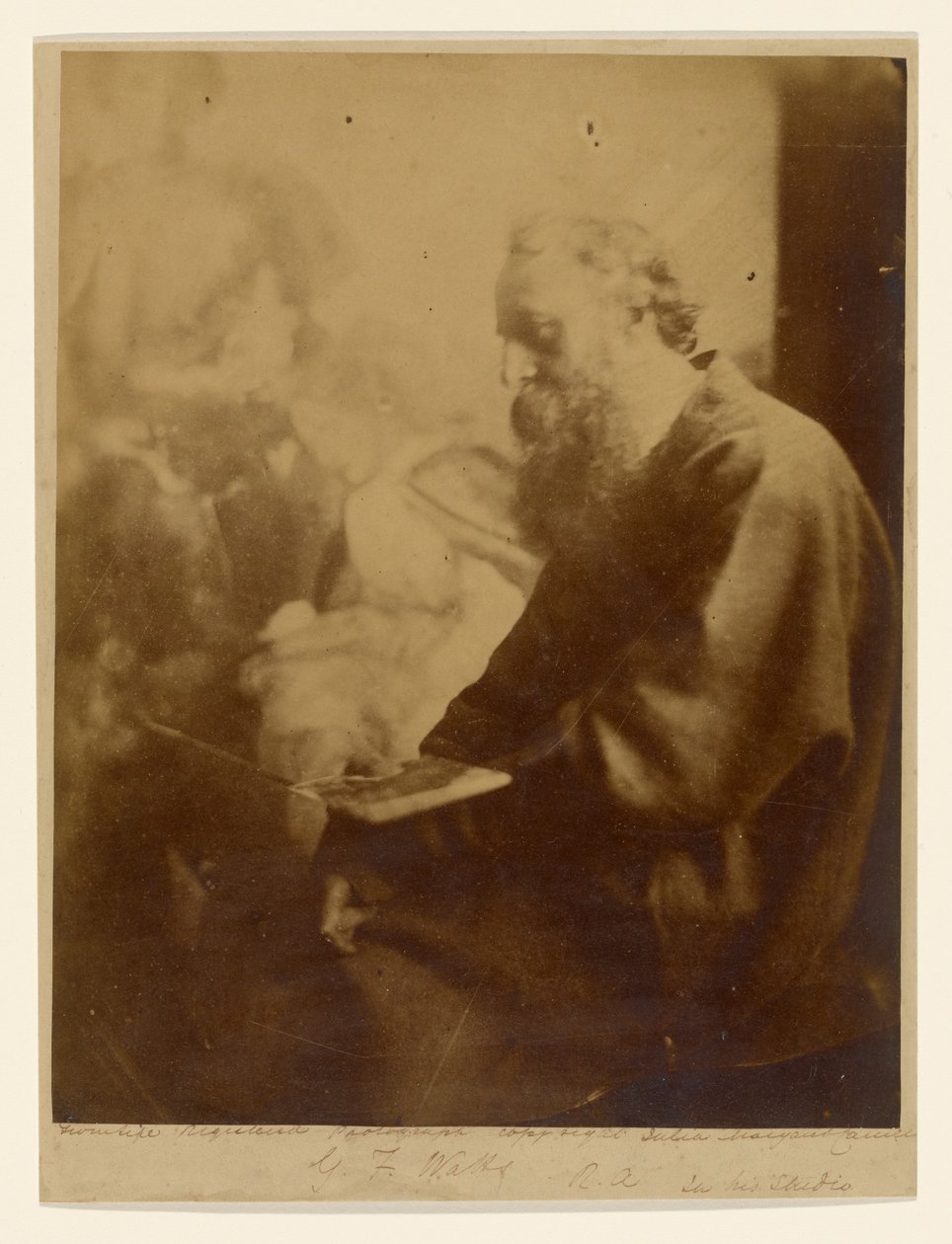 G. F. Watts R. A. i sit atelier af Julia Margaret Cameron