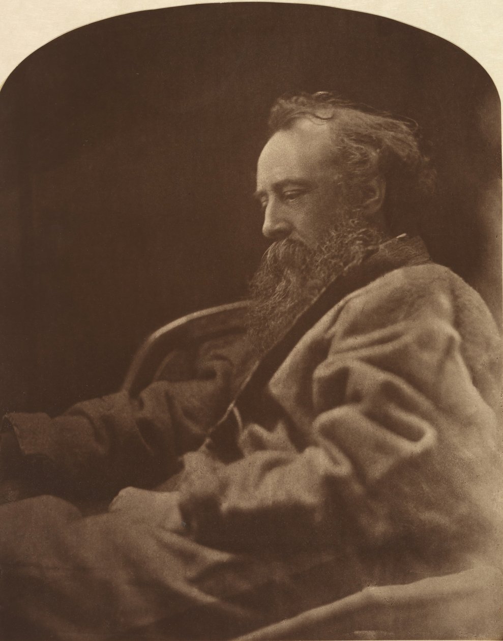George Frederick Watts, 1864, trykt ca. 1905. af Julia Margaret Cameron