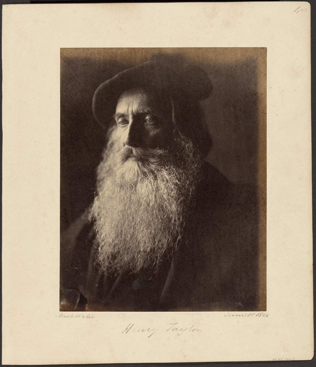 Henry Taylor af Julia Margaret Cameron