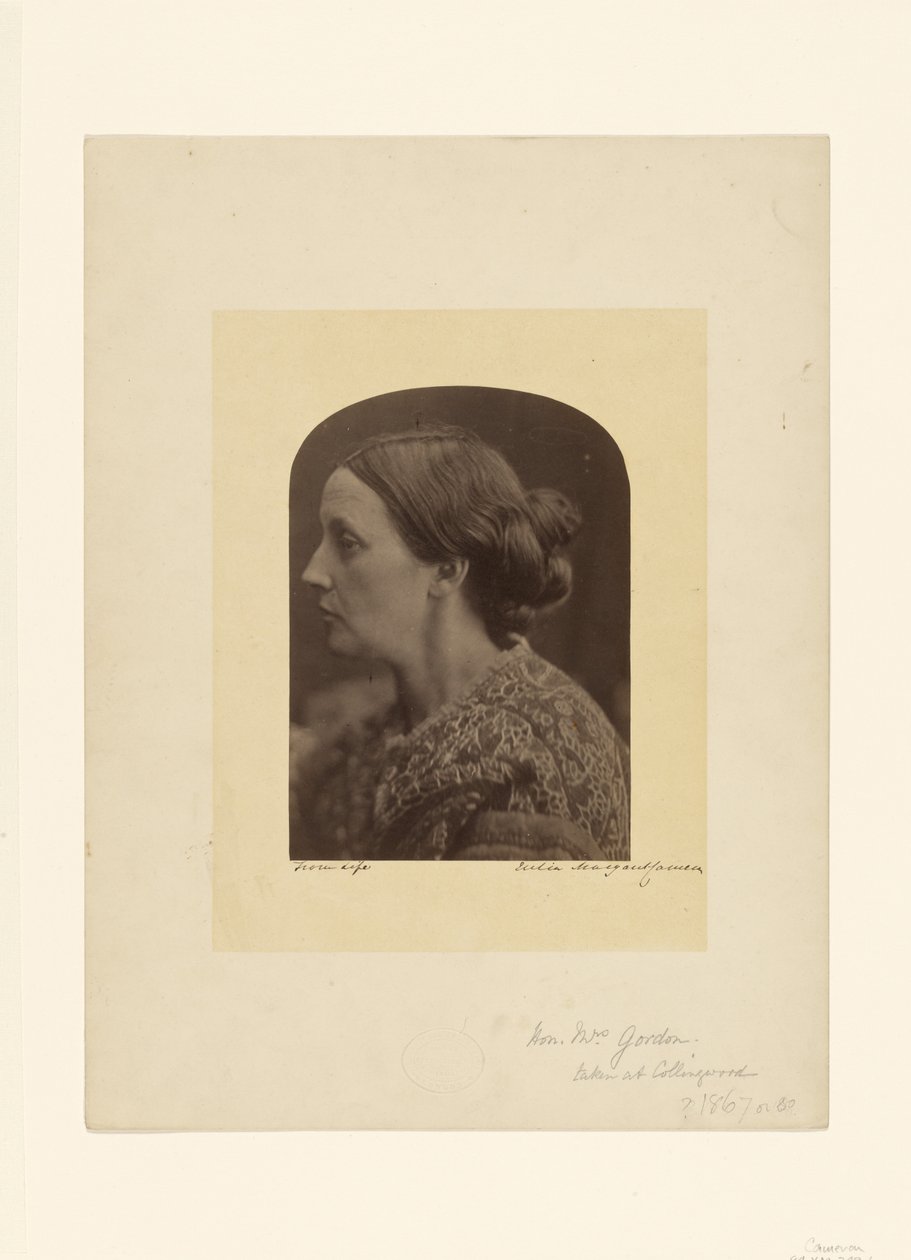Den ærede fru Gordon / Caroline Emilia Mary Hershel af Julia Margaret Cameron