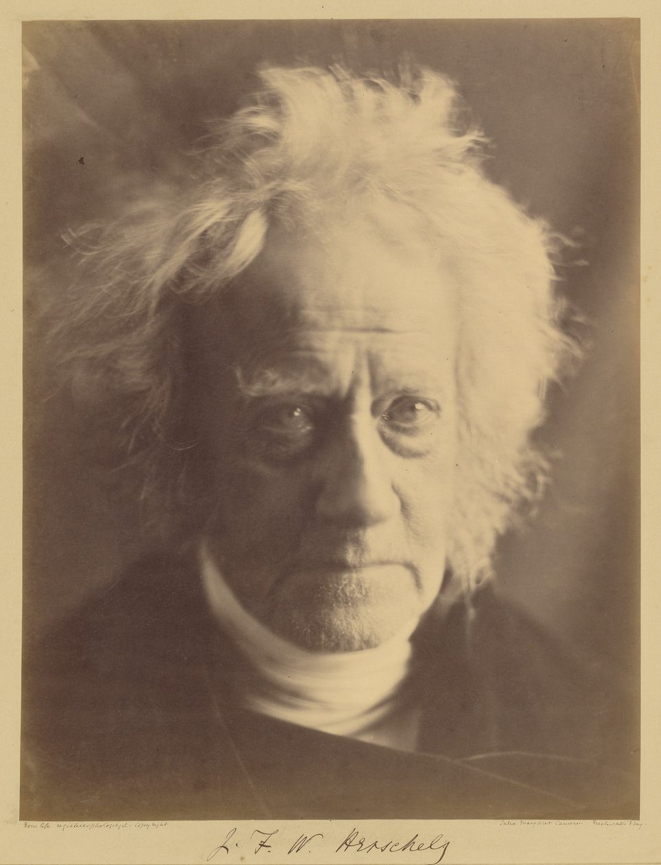 J.F.W. Herschel af Julia Margaret Cameron