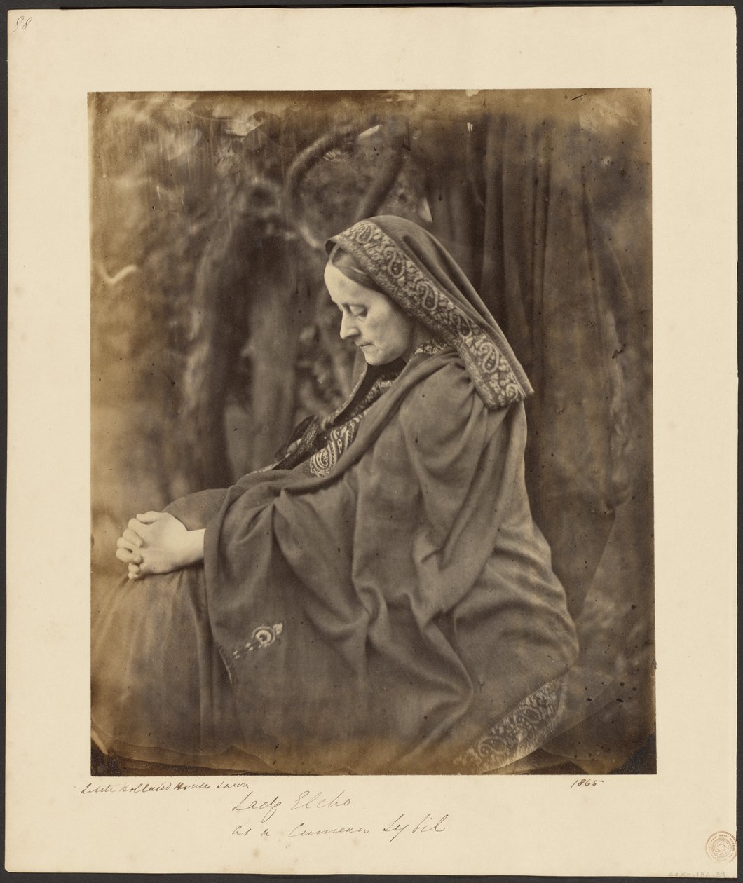 Lady Elcho som en kumeisk Sybil af Julia Margaret Cameron