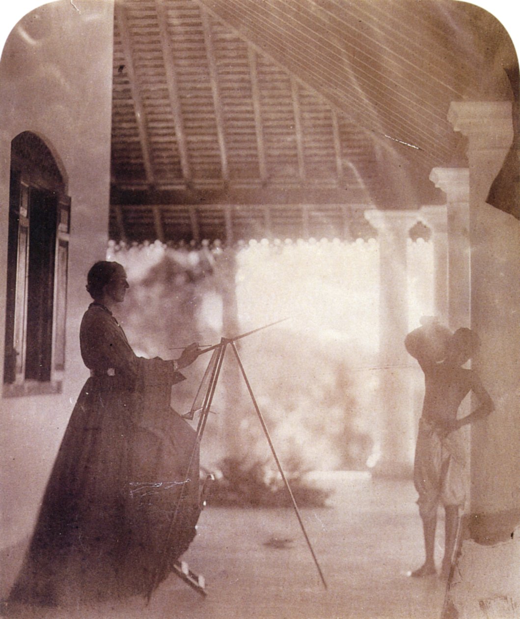 Marianne North i fru Camerons hus på Ceylon, af Julia Margaret Cameron af Julia Margaret Cameron