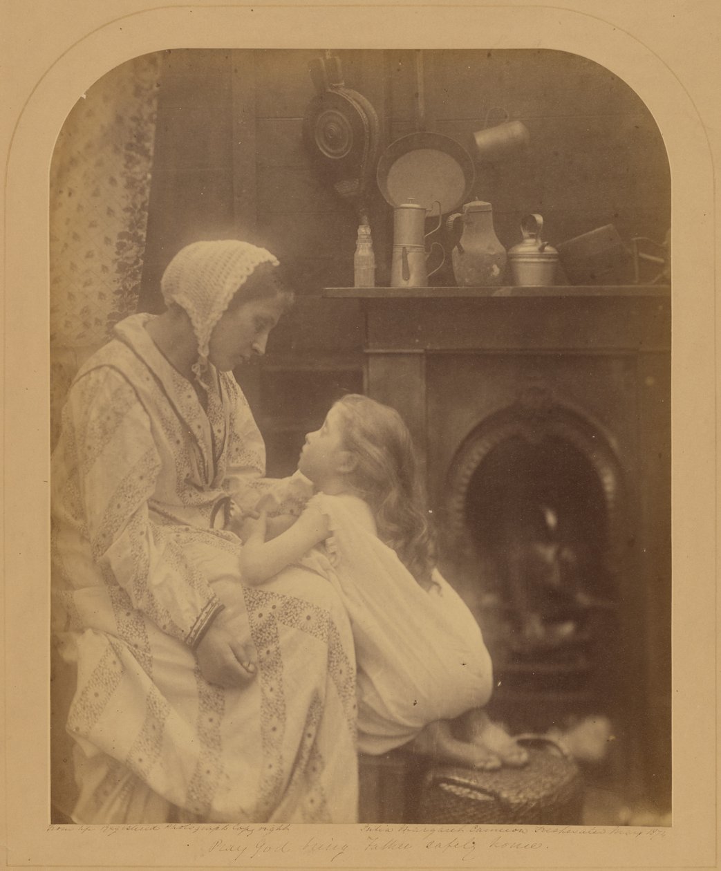 Bed Gud bringe far sikkert hjem af Julia Margaret Cameron