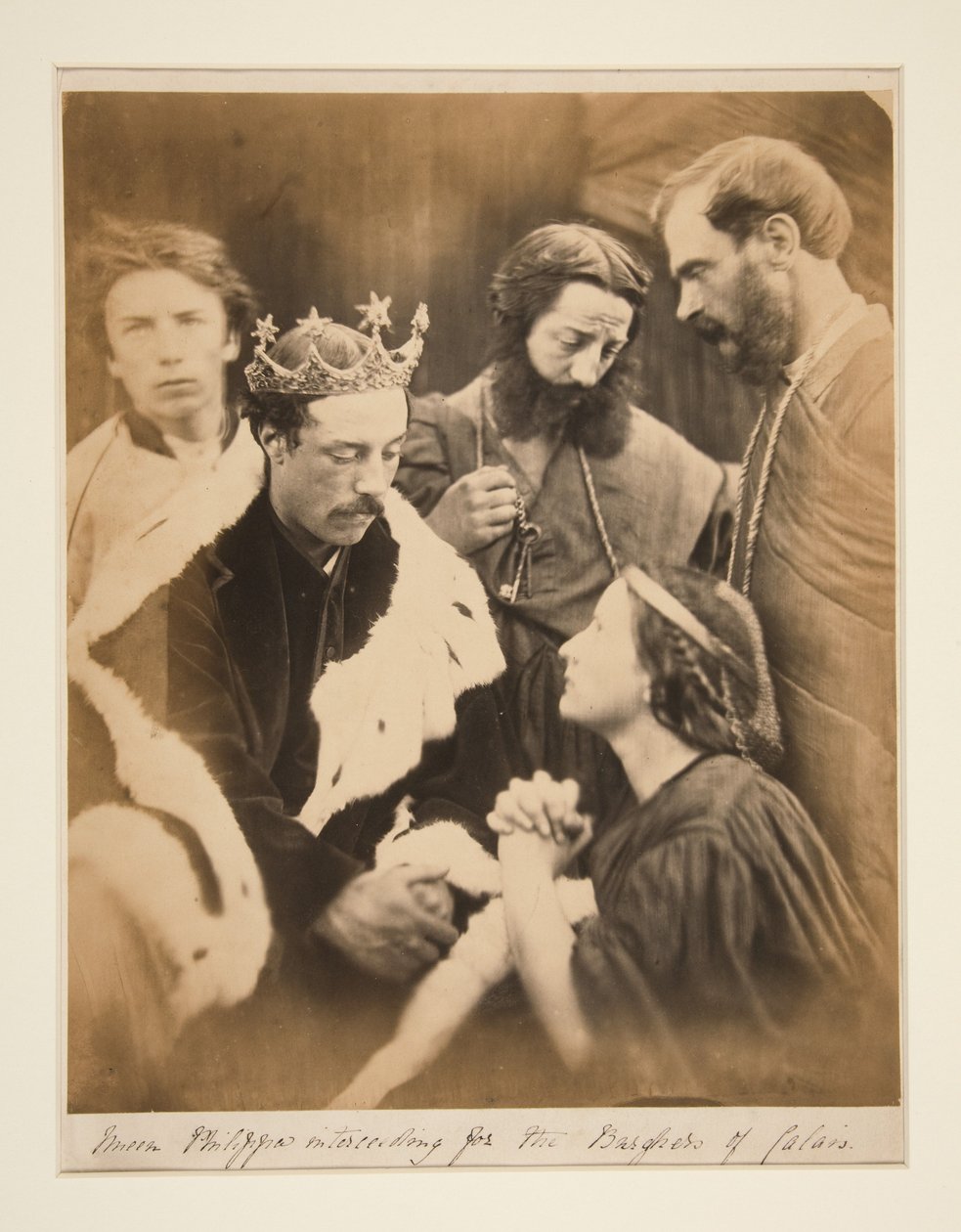 Dronning Philippa går i forbøn for borgerne i Calais af Julia Margaret Cameron