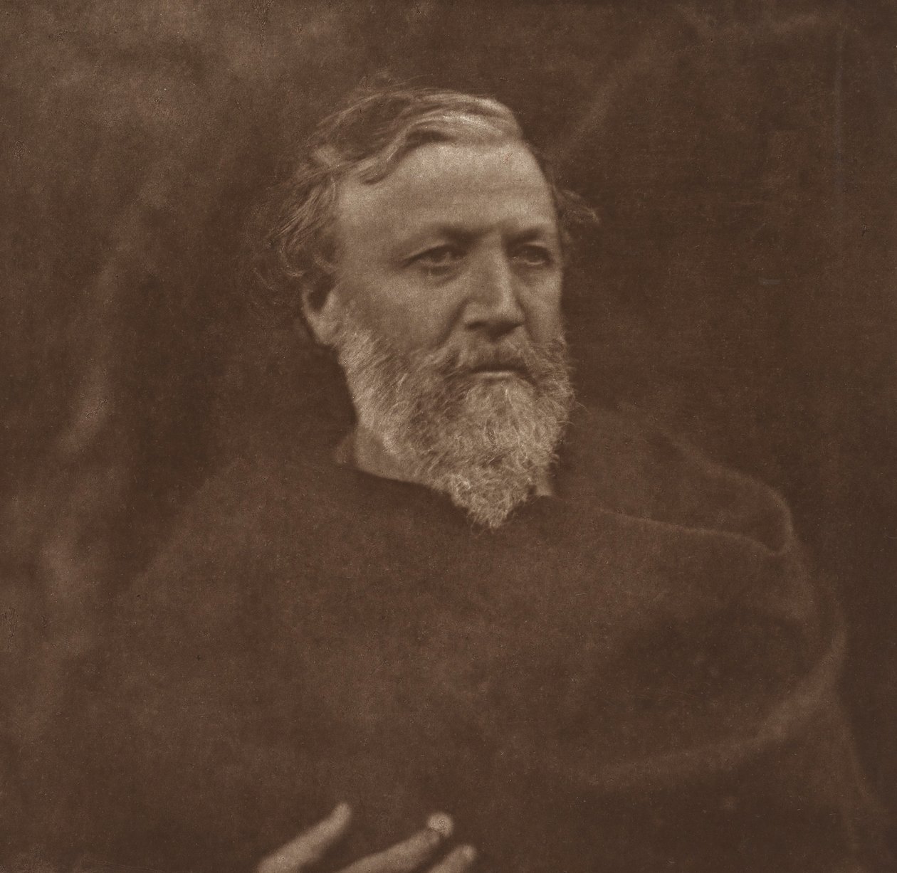 Robert Browning, maj 1865, trykt ca. 1902. af Julia Margaret Cameron
