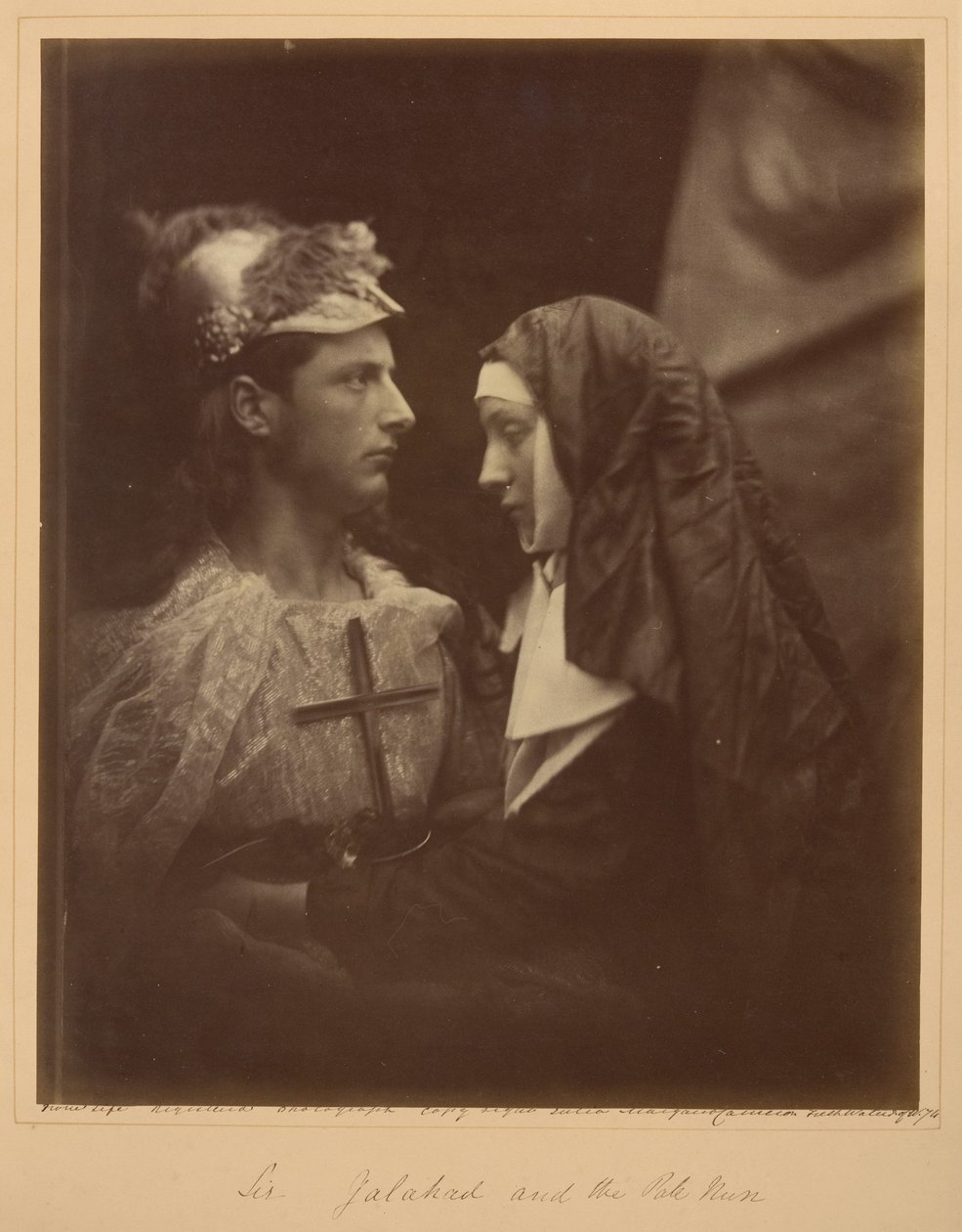 Sir Galahad og den blege nonne af Julia Margaret Cameron