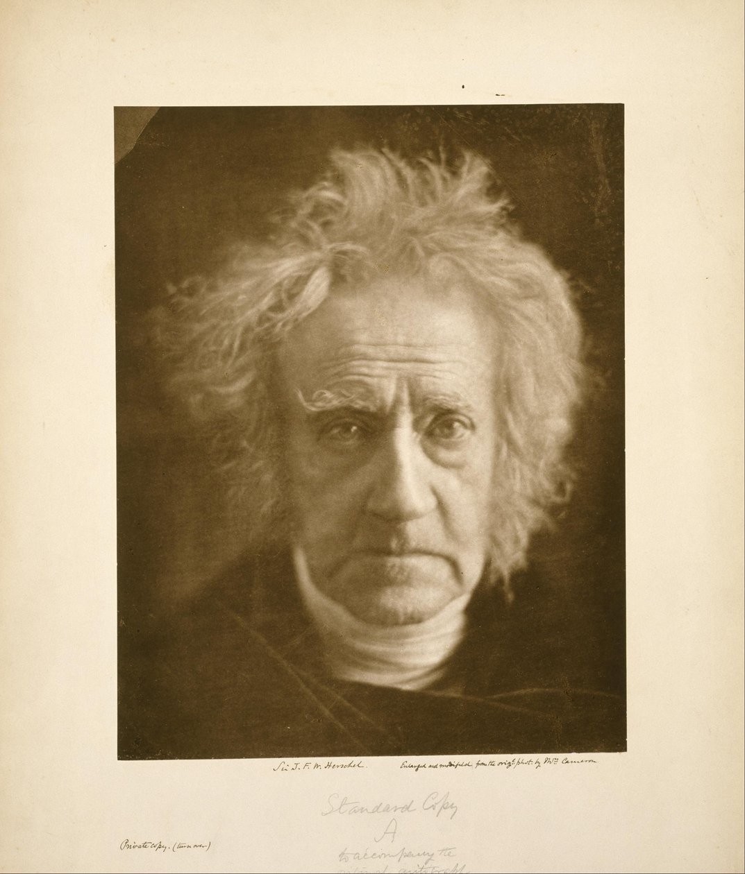 Sir John Frederick William Herschel af Julia Margaret Cameron