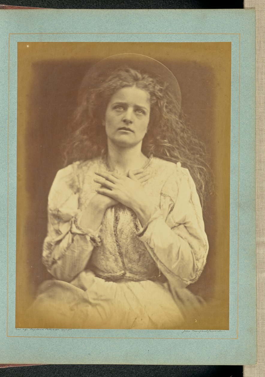 "Så nu tror jeg, det er tæt på - jeg stoler på, at det er det - jeg ved det" / "Den velsignede muse gik den vej, min sjæl må gå" af Julia Margaret Cameron