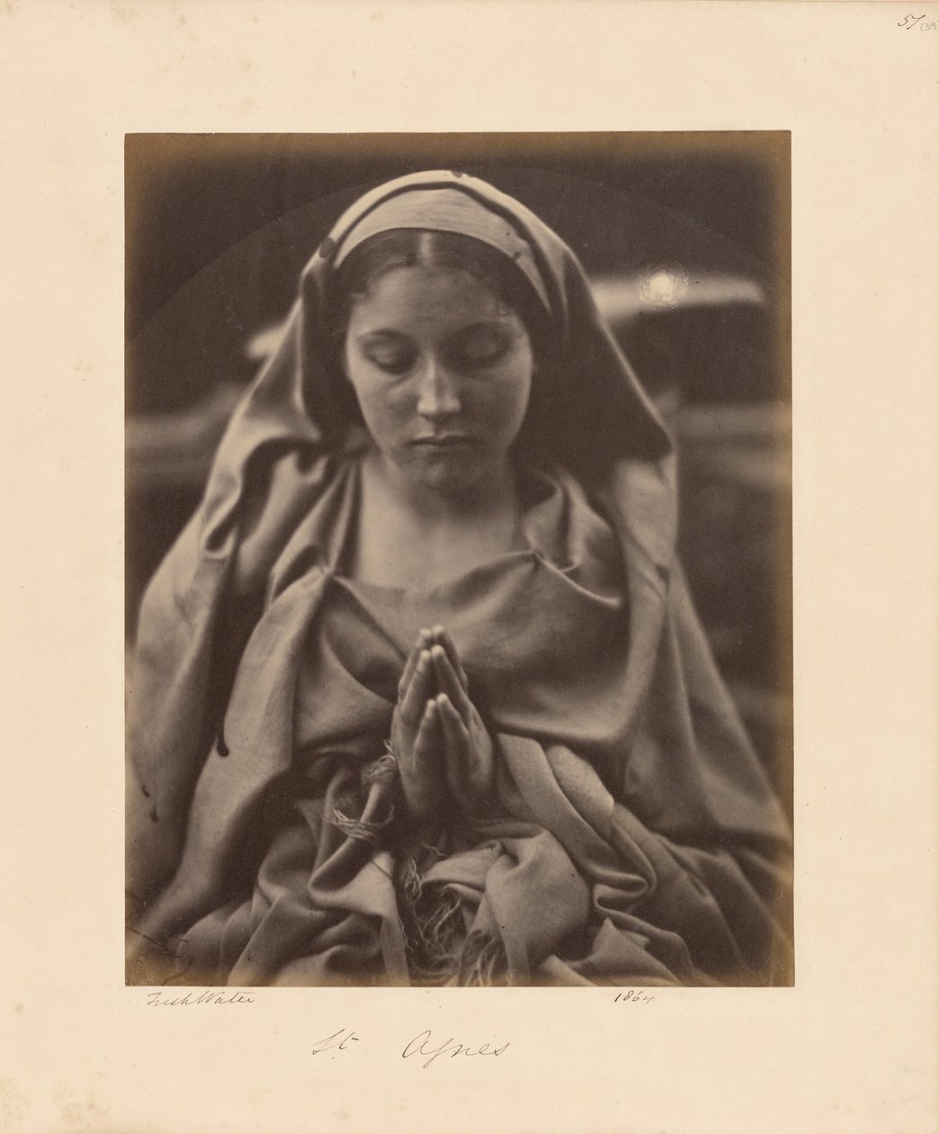 Sankt Agnes af Julia Margaret Cameron
