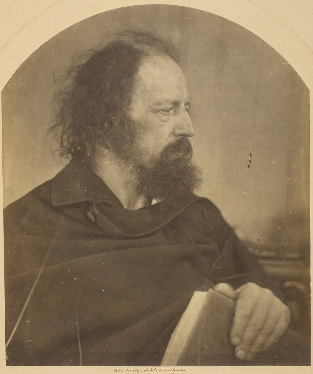 Den beskidte munk, Alfred Tennyson, 1865. af Julia Margaret Cameron