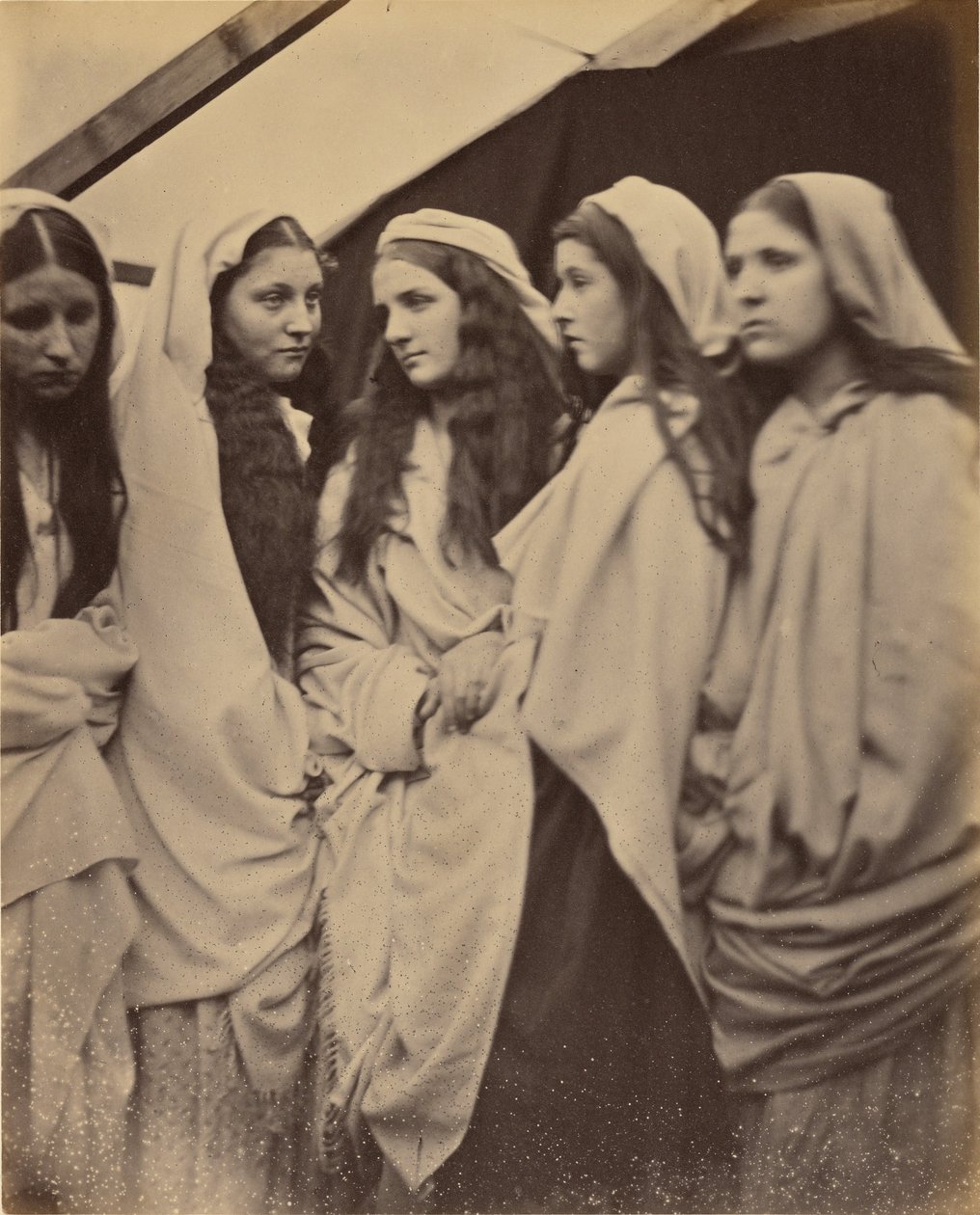 De fem tåbelige jomfruer af Julia Margaret Cameron