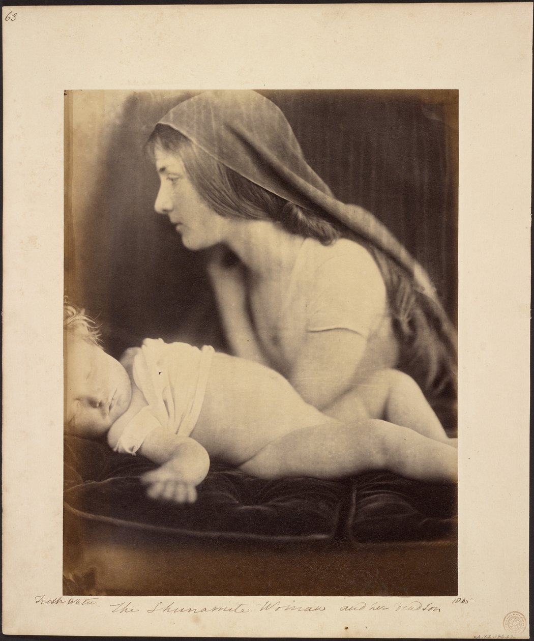 Den shunemitiske kvinde og hendes døde søn af Julia Margaret Cameron