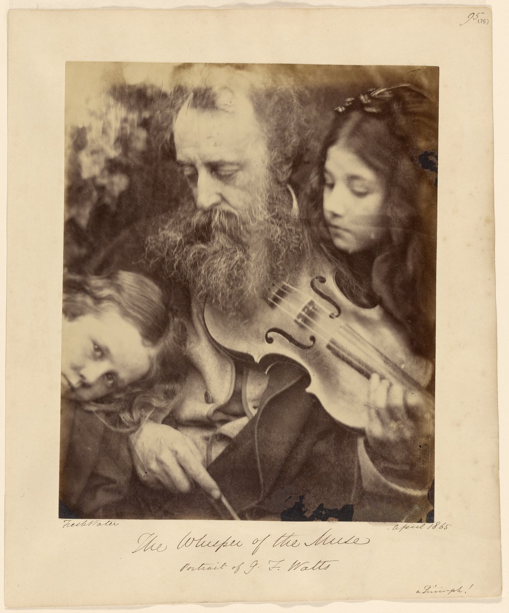 Musens hvisken / Portræt af G. F. Watts af Julia Margaret Cameron
