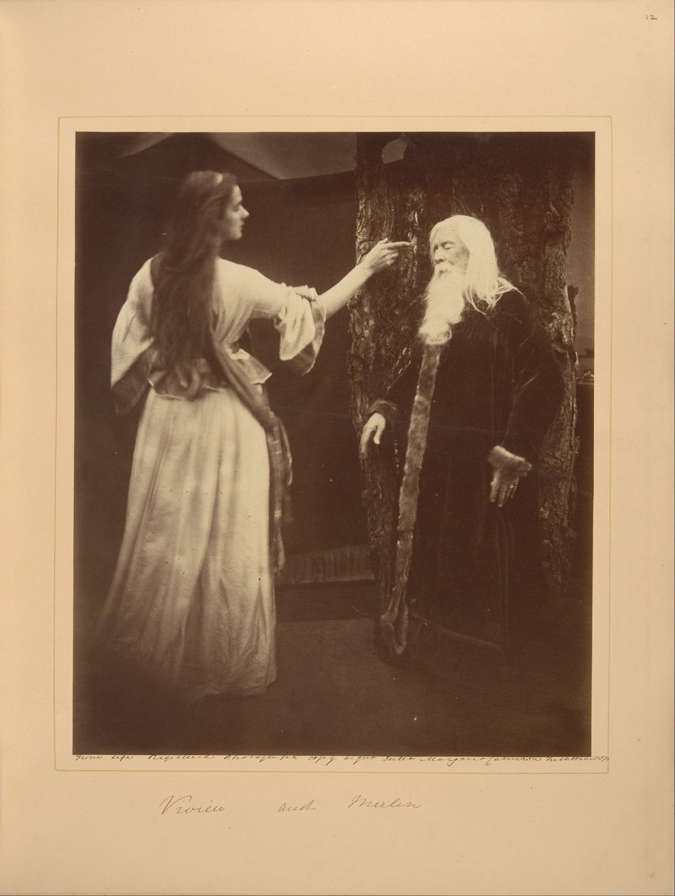 Vivien og Merlin af Julia Margaret Cameron