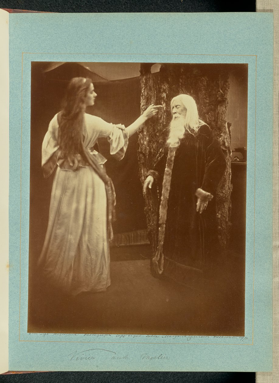 Vivien og Merlin af Julia Margaret Cameron