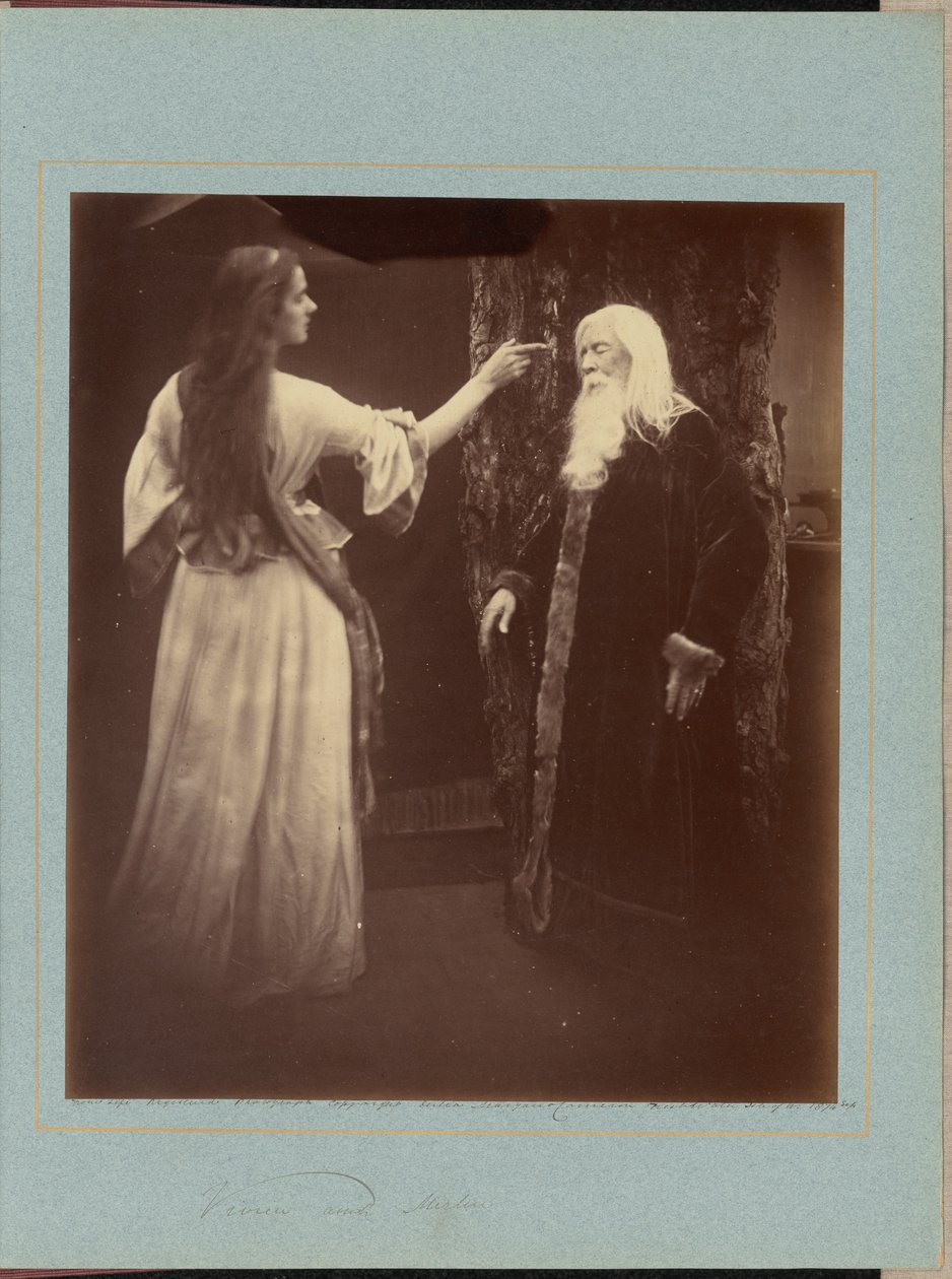 Vivien og Merlin af Julia Margaret Cameron
