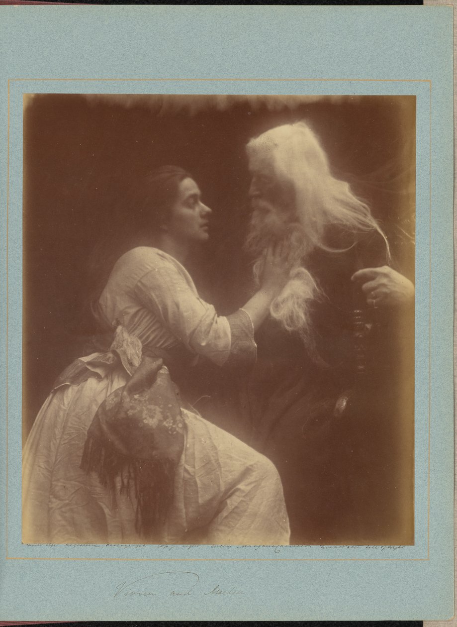 Vivien og Merlin af Julia Margaret Cameron