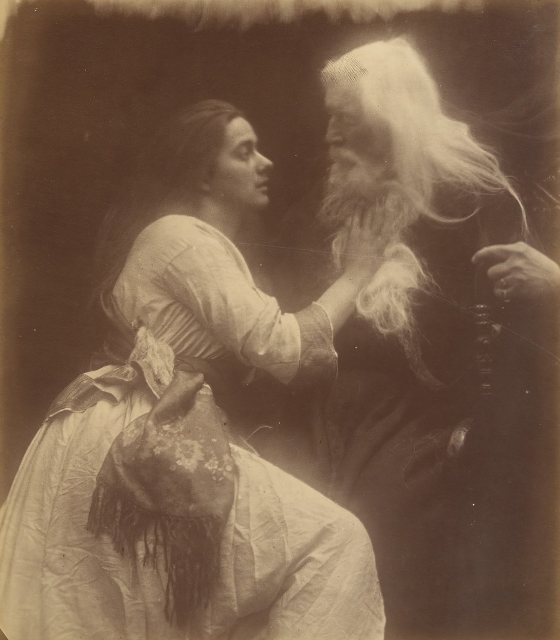 Vivien og Merlin, september 1874. af Julia Margaret Cameron