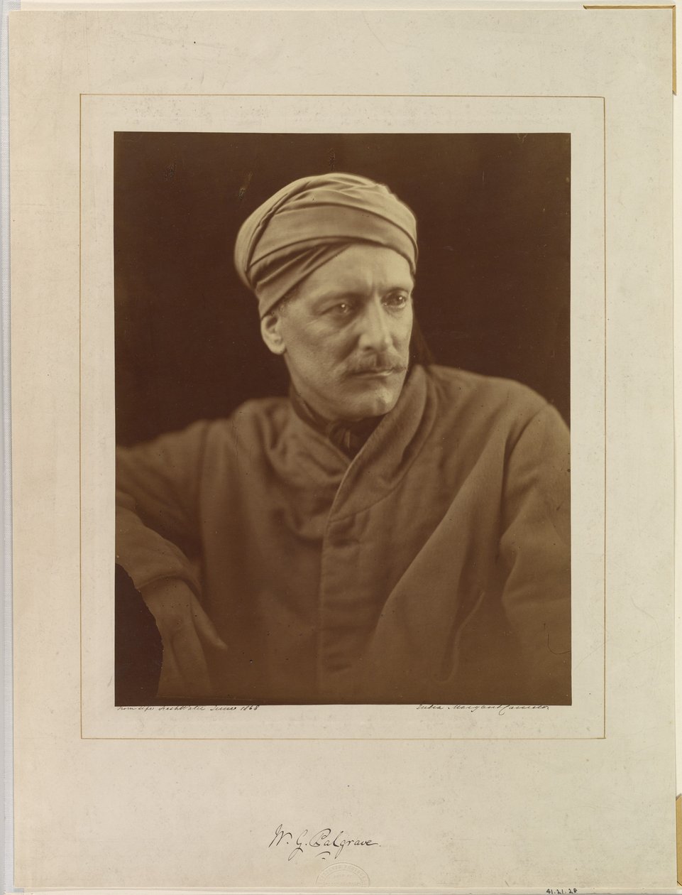 William Gifford Palgrave af Julia Margaret Cameron