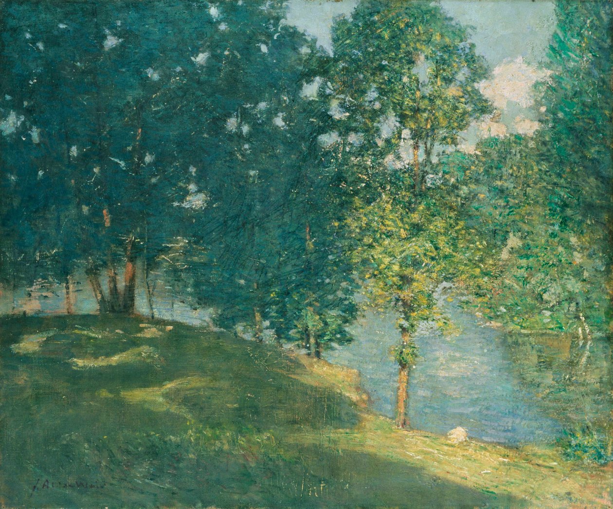 Eftermiddag ved dammen af Julian Alden Weir
