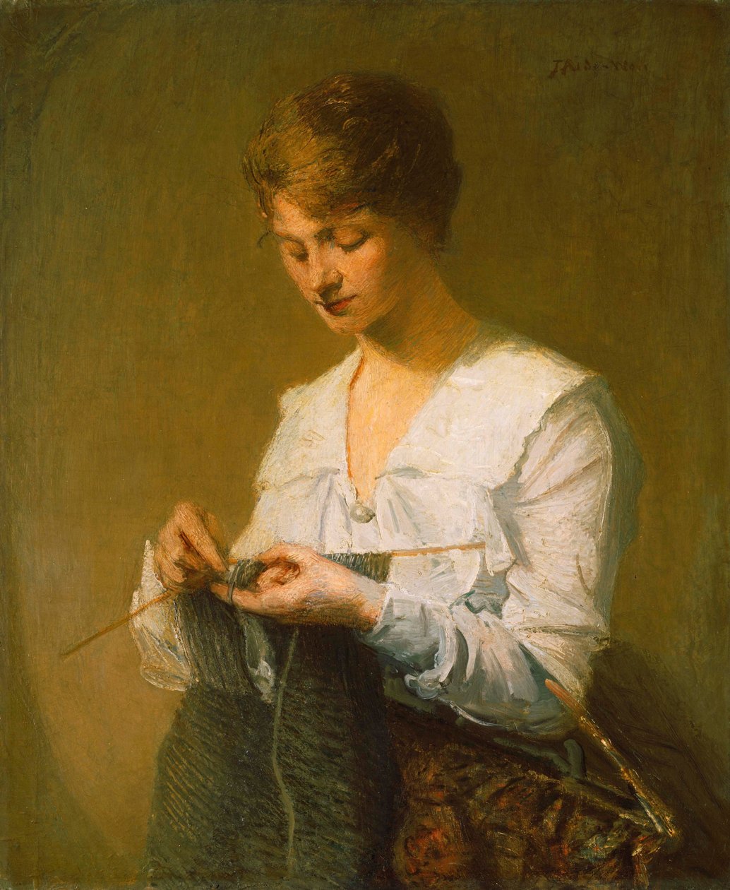 Strikning til soldater af Julian Alden Weir