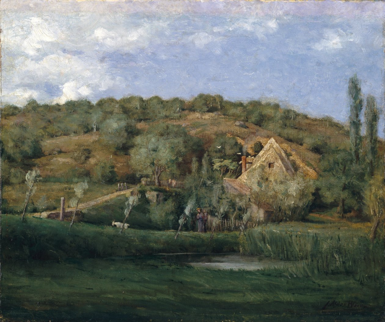 Et fransk husmandssted, 1878 af Julian Alden Weir