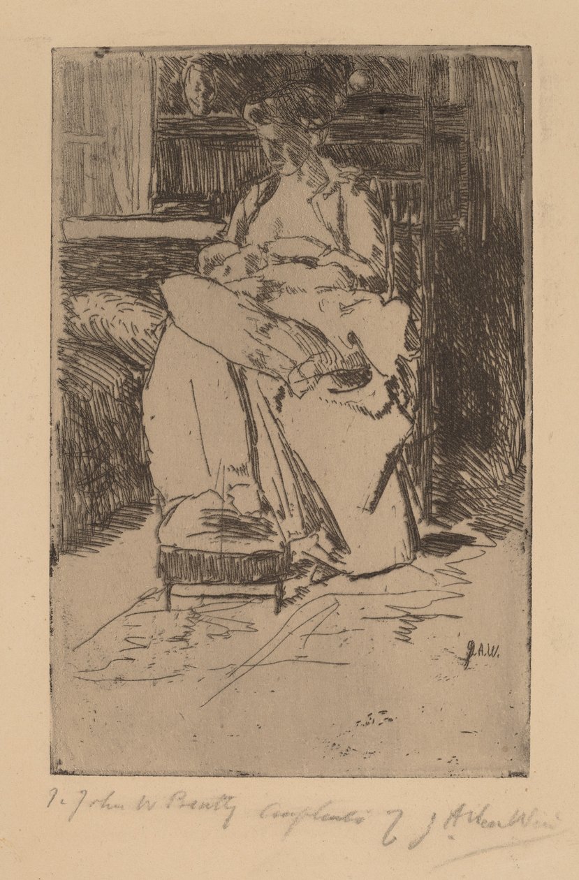 Mor og Barn. af Julian Alden Weir