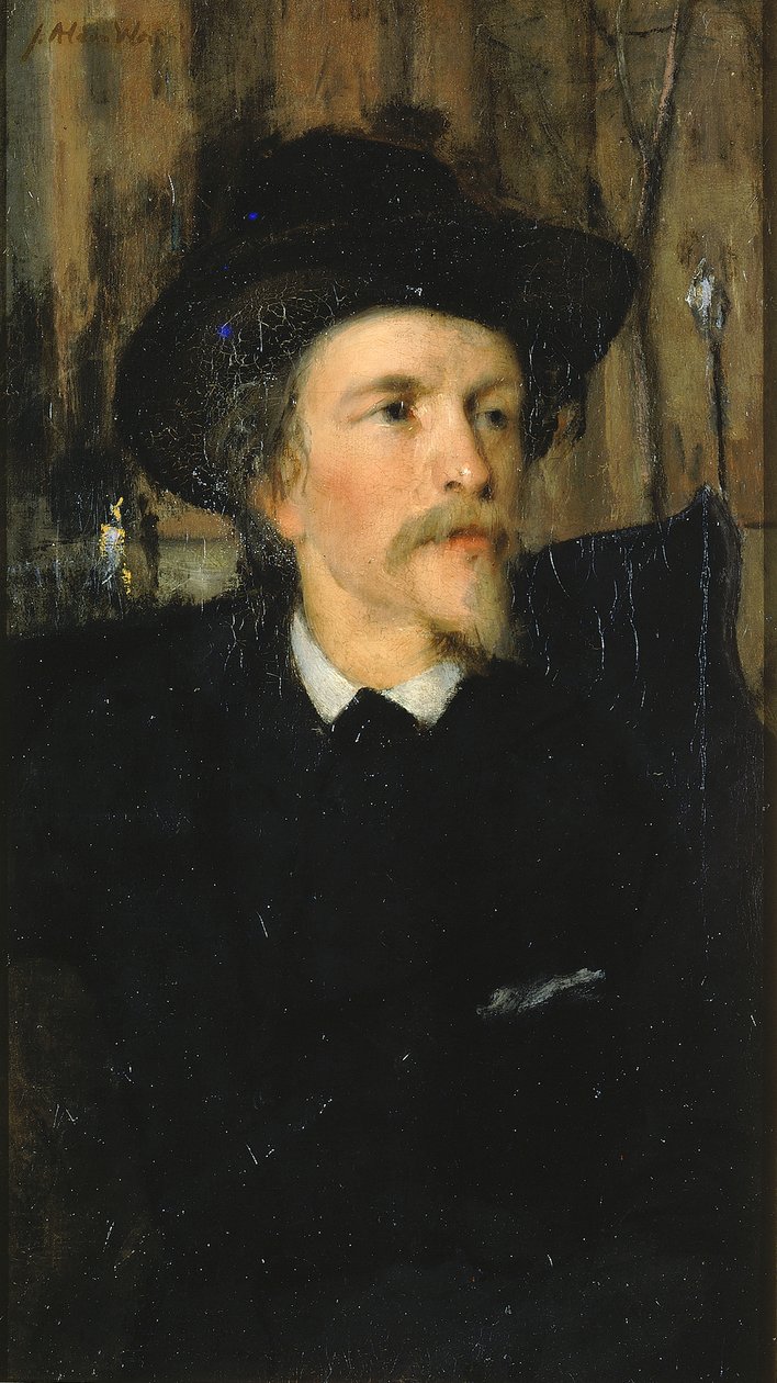 Portræt af Wyatt Eaton, ca. 1878. af Julian Alden Weir