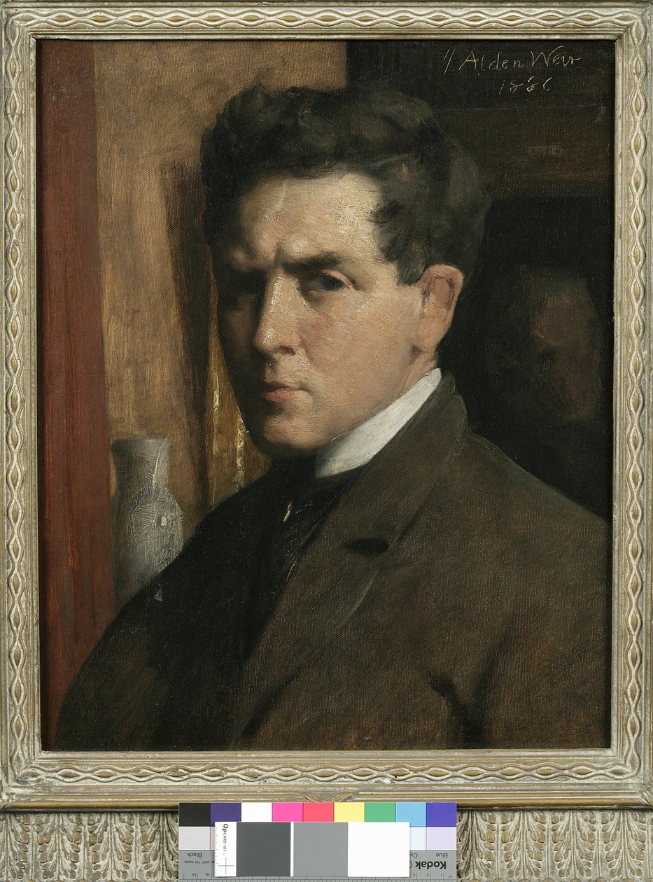 Selvportræt, 1886 af Julian Alden Weir
