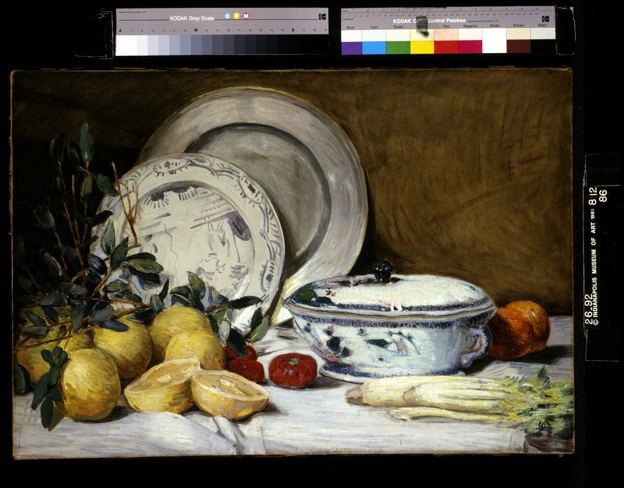 Stilleben (olie på lærred) af Julian Alden Weir