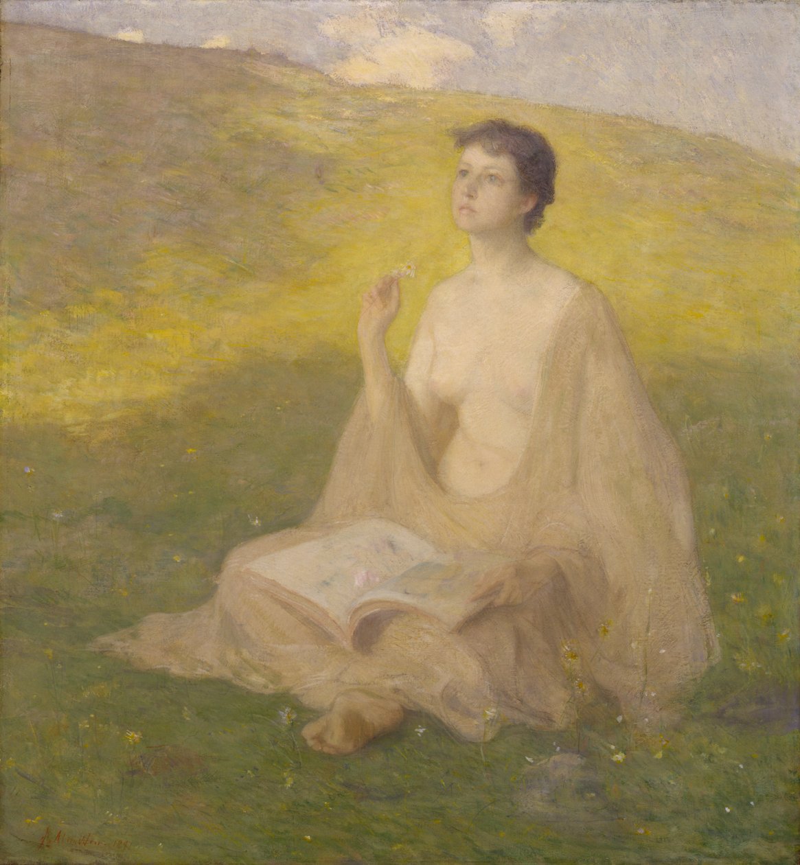 Den åbne bog, 1891. af Julian Alden Weir