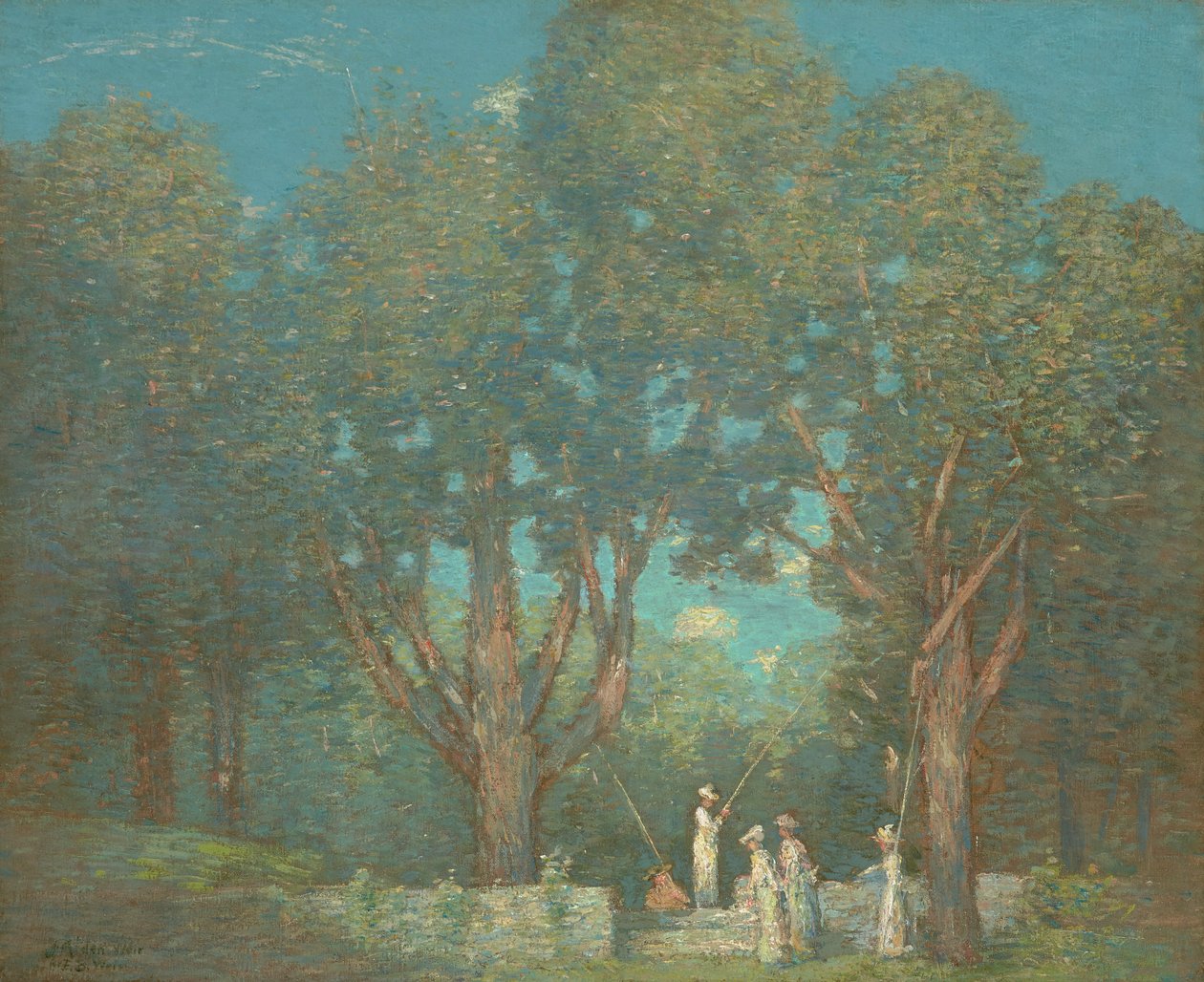 Fiskeselskabets hjemkomst 1906 (olie på lærred) af Julian Alden Weir