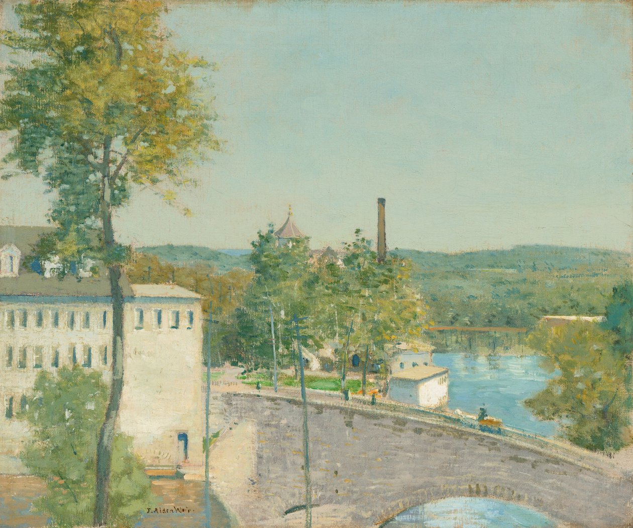 U.S. Thread Company Mills, Willimantic, Connecticut, ca. 18931897. af Julian Alden Weir