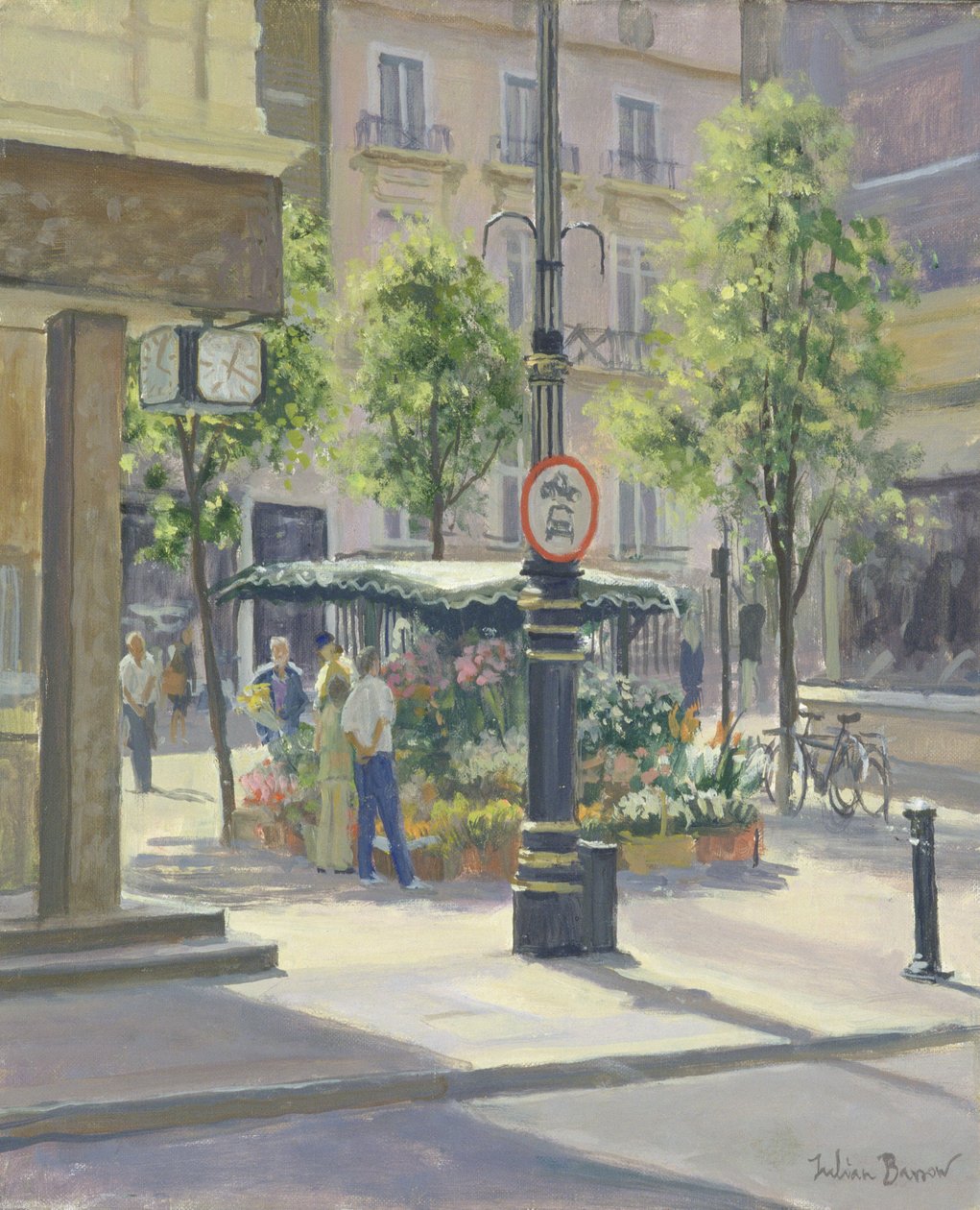 Bond Street Flowerstall af Julian Barrow