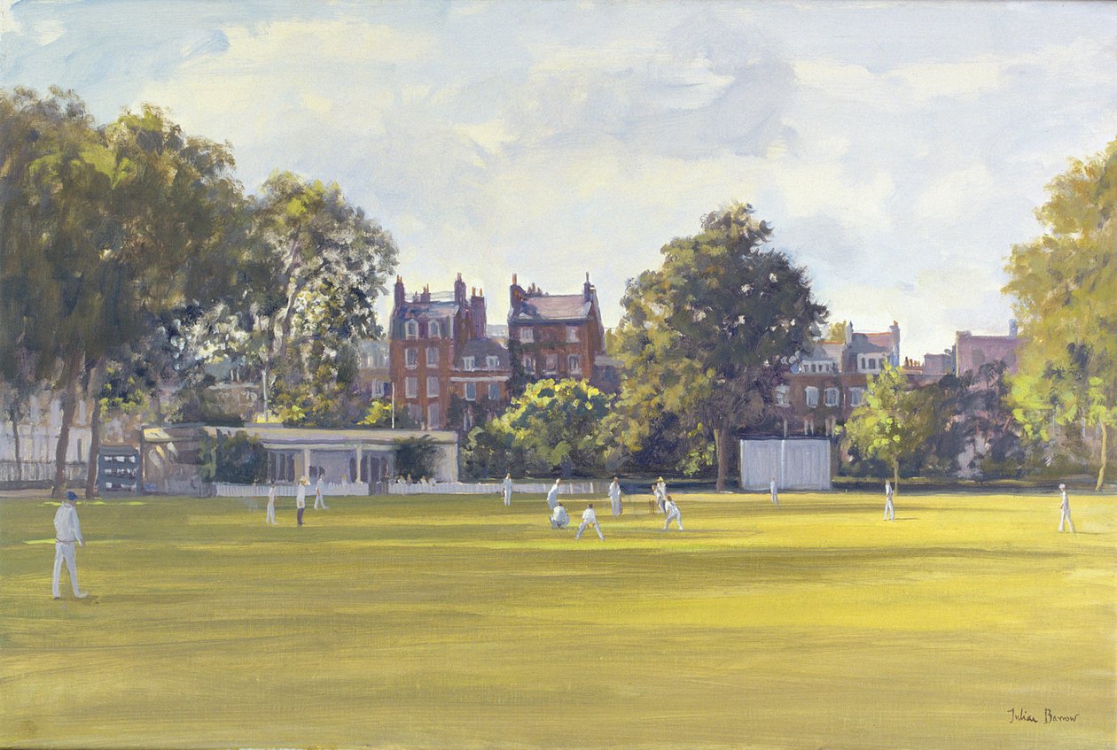 Cricket ved Burton Court af Julian Barrow