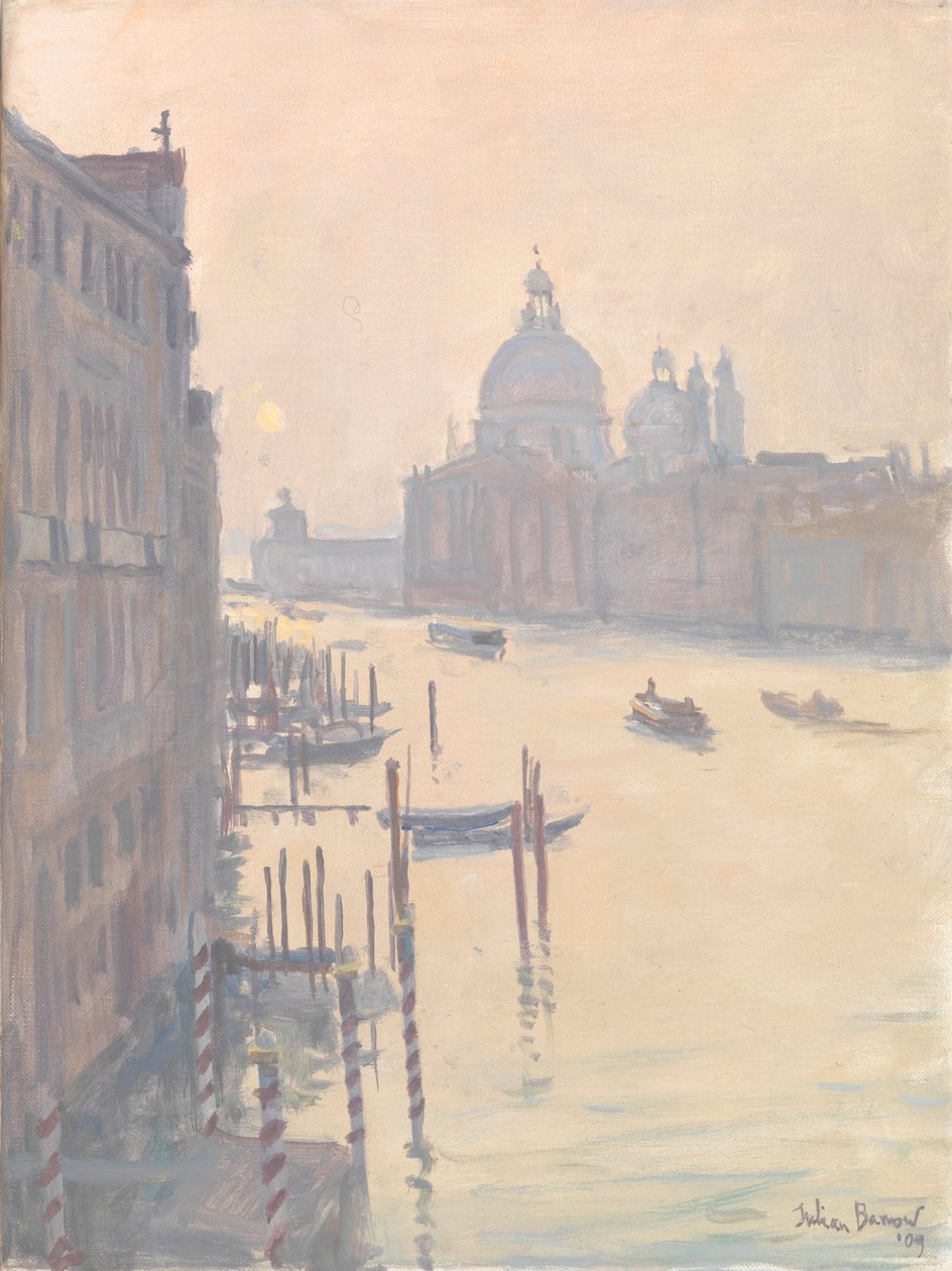 Solopgang fra Accademia Bridge, 2009 af Julian Barrow